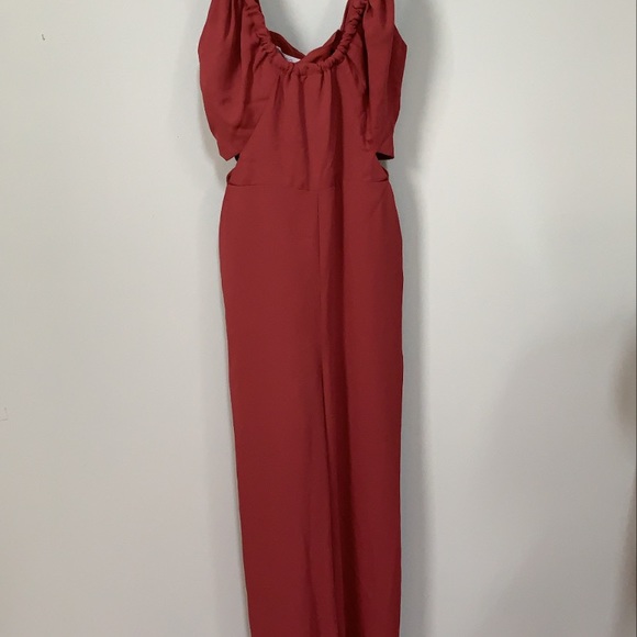 BCBG Cutout Crisscross Back Jumpsuit - Picture 4 of 13